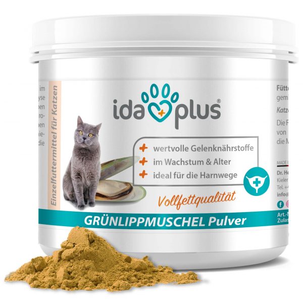 IdaPlus Grünlippmuschelpulver für Katzen