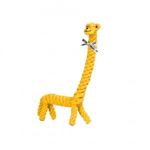 Greta Giraffe robustes Hundespielzeug aus Baumwolltau